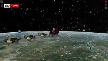 Santa heads off around the world