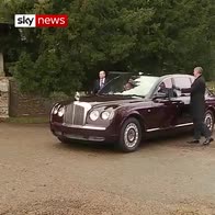 All smiles as Royal Family arrive for service