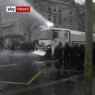 'Yellow vests' hit with tear gas and water cannon