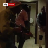 Watch as Kenyan police enter office building