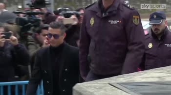 Ronaldo arrives for tax case in Madrid