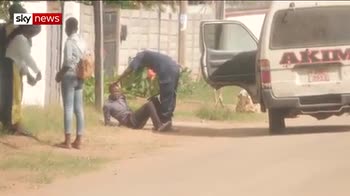 Security officials beat man in Zimbabwe