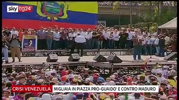venezuela migliaia in piazza per guaido