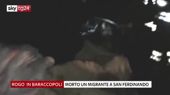 Incendio, morto un migrante a San Ferdinando