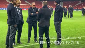 Juventus, Del Piero con la squadra sul prato del Wanda