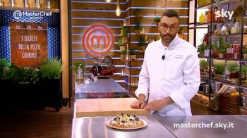 Pizza gourmet con seppia e piselli di Antonio Pappalardo