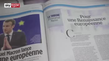 Macron lancia manifesto per nuovo Rinascimento europeo