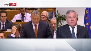 ERROR! Tajani ospite di sky tg24: Forza talia non ha chiesto di espellere Orban, il Ppe deve allargarsi