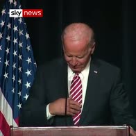 Biden misspeaks, says running for president