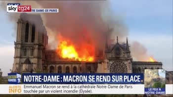 Incendio Notre Dame: l'impressionante crollo della guglia