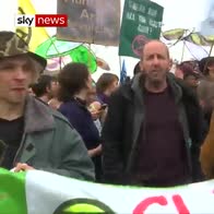 Climate activists arrested on Waterloo Bridge