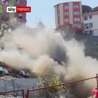 Building collapse caught on camera in Turkey