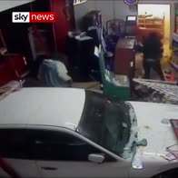Vehicles ram shop during ATM robbery attempt