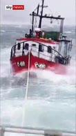 Storm Hannah: RNLI rescues fishing vessel