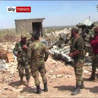 Syrian government fire mortars in Idlib