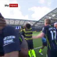 Man City celebrate title win