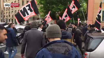 Lucano alla Sapienza, in piazza Forza Nuova e antifascisti
