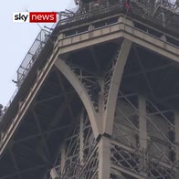 Eiffel Tower closed due to rogue climber
