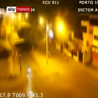 CCTV shows moment strong quake hits Ecuador