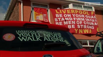 Fans decorate Liverpool ahead of CL final
