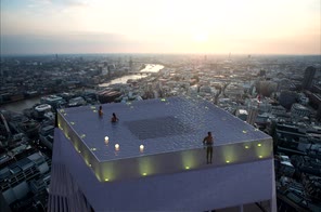 Londra, la piscina sul tetto del grattacielo