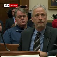 Broadcaster Jon Stewart's fury at US Congress