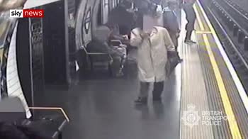 2018: Moment elderly man pushed onto tracks