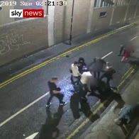 CCTV shows violent attack in Manchester