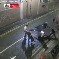 CCTV shows violent attack in Manchester