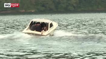 VIDEO, Obama e Clooney in barca sul lago di Como