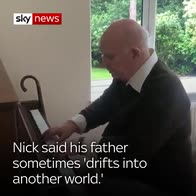 Dad with dementia plays his song on piano