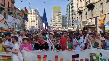 Pride Milano, un momento della manifestazione VIDEO