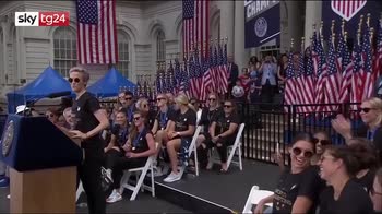 ERROR! mondiali calcio donne, parata a New York per nazionale Usa