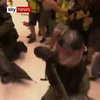 Hong Kong protest turns violent