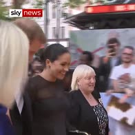 Harry and Meghan attend Lion King premiere