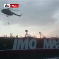 Watch: Iranian troops rappel onto UK tanker