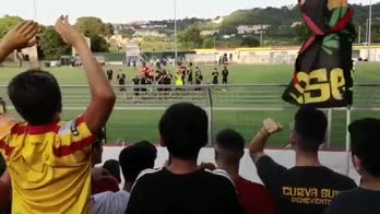 Benevento, primo allenamento in cittÃ  con 2000 tifosi