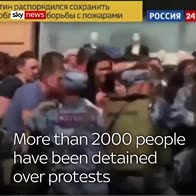 Why are people protesting in Moscow?