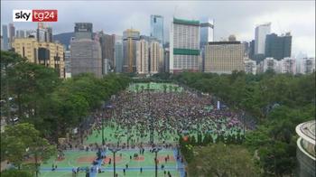ERROR! Proteste Hong Kong, scontri in piazza tra manifestanti e polizia