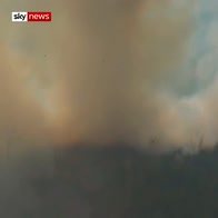 Wildfire rages through Amazon forest