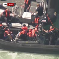 Migrants picked up from the Channel