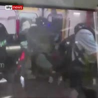 Hong Kong riot storm metro after protests