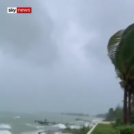 Hurricane Dorian whips up waves off Bahamas