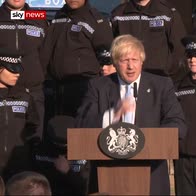 Police recruit 'collapses' during PM speech