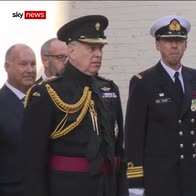 Prince Andrew's rare public appearance