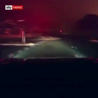 Bodycam shows Australian wildfire evacuations