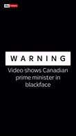 Canadian PM in blackface makeup
