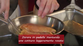 Casa Perbellini – Petto di pollo affumicato con asparagi, aglio orsino e spuma di latticello
