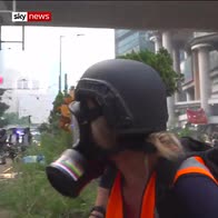 Hong Kong  clashes ahead of National Day