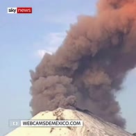 Popocatepetl volcano spews ash aloft in Mexico